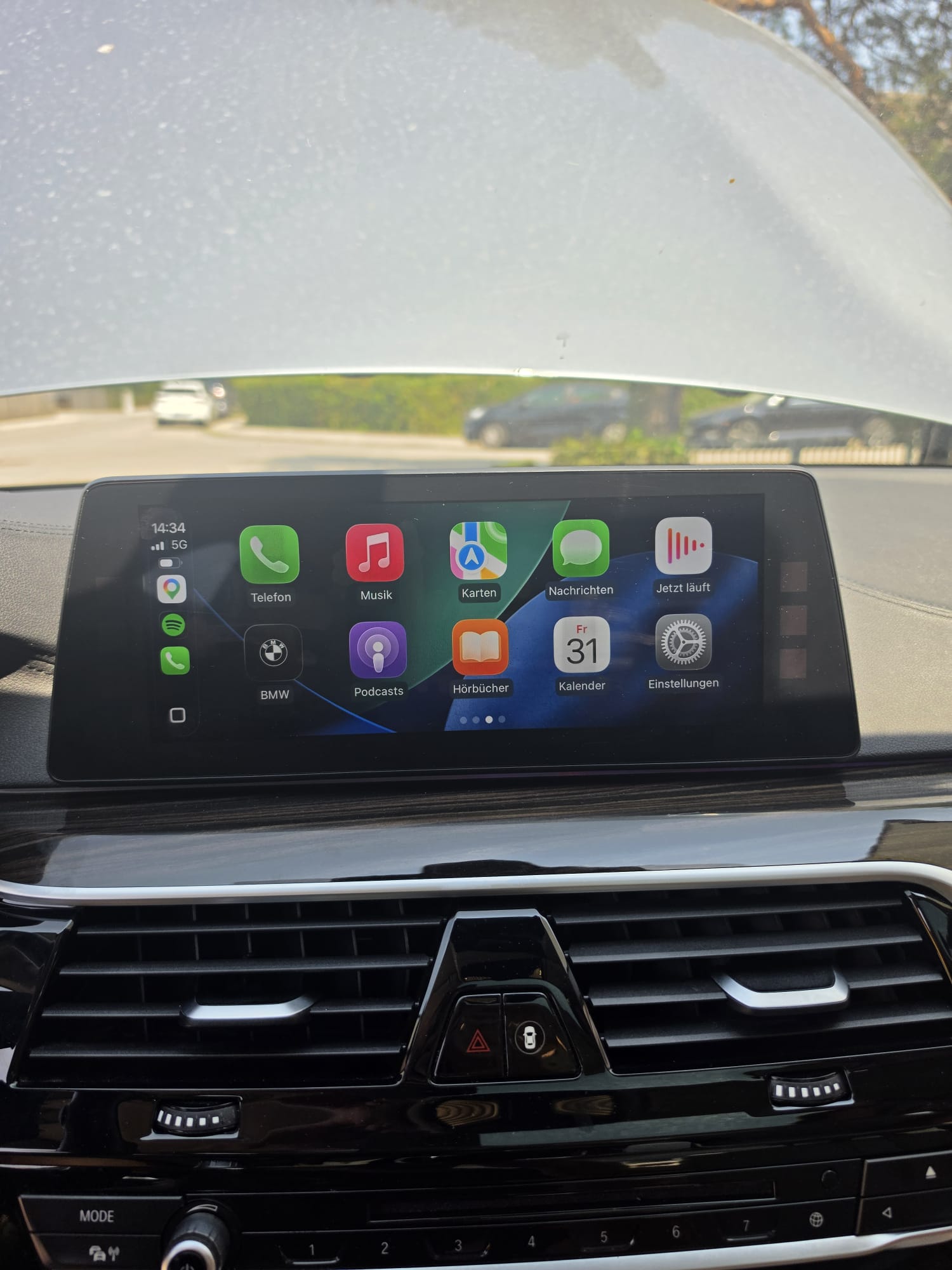 Apple CarPlay auf einem BMW Display